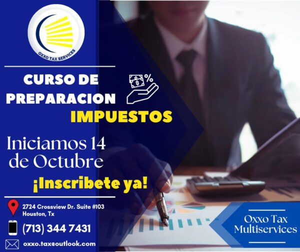 CURSO DE PREPARACION DE IMPUESTOS