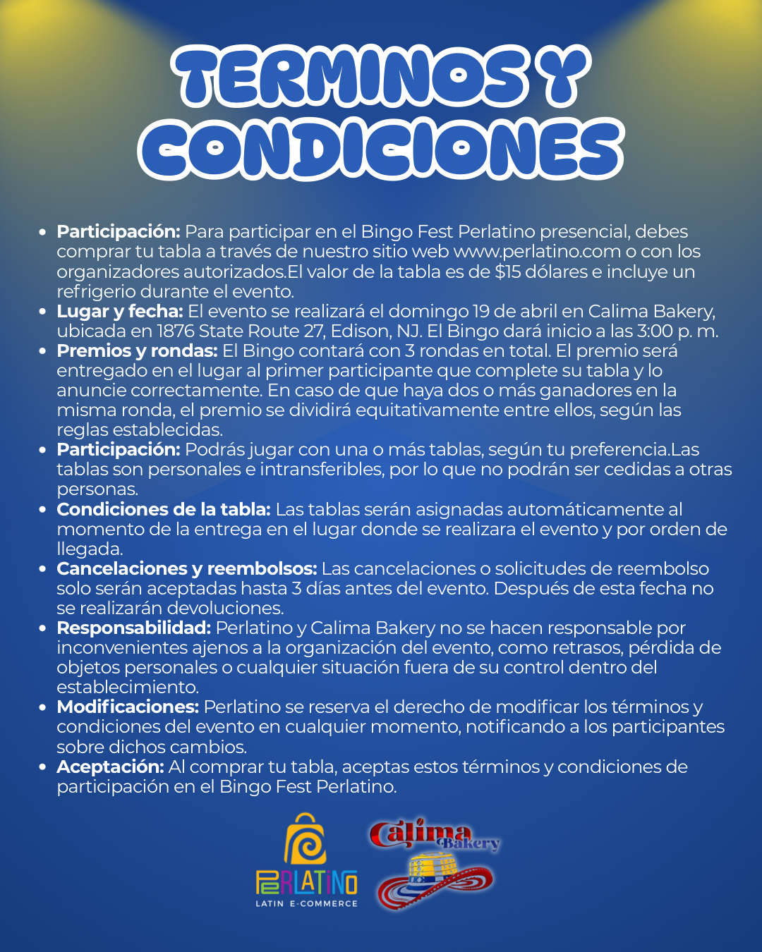 BINGO FEST PERLATINO - PRESENCIAL - Imagen 2