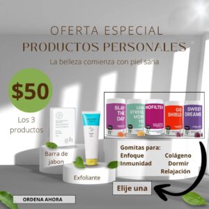 OFERTA ESPECIAL PRODUCTOS PERSONALES