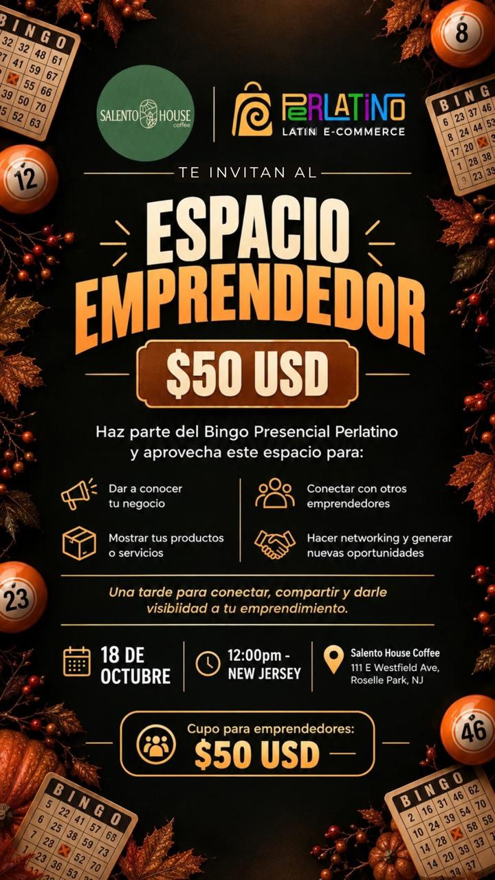 HALLOWEEN BINGO FEST PERLATINO | ESPACIO EMPRENDEDORES